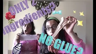 Testing Out a No Glue Slime Recipe with Only 2 Ingredients!!