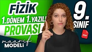 9.sınıf fizik 1. dönem 1. yazılı 2025- 2026 | Yazılı provası