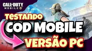 SAIU !!! COD MOBILE NO PC  / TESTANDO A BETA  #battleroyale #codmobile #mobile