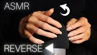ASMR Slow Mic Scratching (reverse!) soft microphone cover 😴💤  | no talking