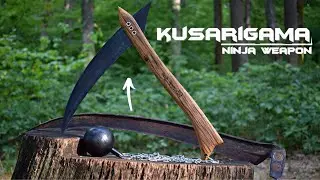Kusarigama Making - Japanese Weapon Ninja From An Old Scythe