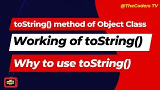 #3 java.lang package Object Class toString method | toString method in Java | TheCoders TV | 