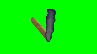 Cigar Green Screen Animation  Lighter Smoke Royalty Free