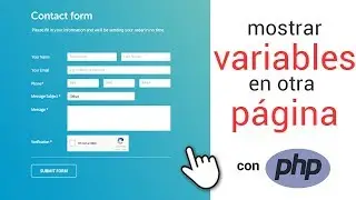 Mostrar VARIABLES de un FORMULARIO en otro PHP en 5 minutos