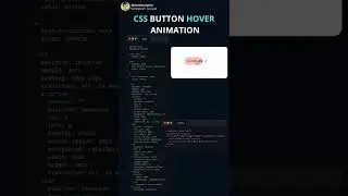 CSS BUTTON HOVER ANIMATION😮🔥 #code #coder #reel #reels #web #tips #dev