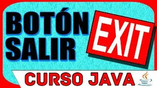 ▷ 4. ✅ CURSO JAVA: Cómo hago el BOTÓN SALIR?【NetBeans IDE】│Java Tutorial
