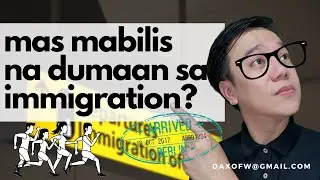 Mas Mabilis Dumaan sa Immigration | etravel.gov.ph | daxofw channel