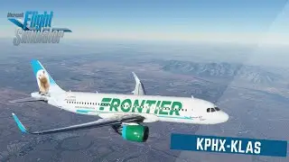 Microsoft Flight Simulator 2020 | Phoenix (KPHX) - Las Vegas (KLAS) | A32NX Mod | PacX| Frontier