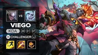 Viego vs Diana Jungle - KR Challenger - Patch 14.18 Season 14