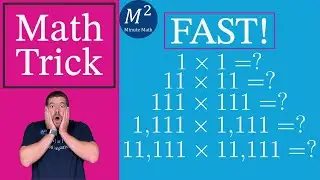 Multiply 11,111 X 11,111 FAST! - Minute Math Tricks - Part 26 #shorts