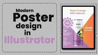 illustrator poster design l poster design tutorial l creative poster design l illustrator poster