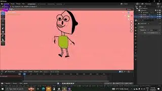 Blender 2D animation | Grease pencil rigging | #2d #greasepencil #tutorial #blender 2D character