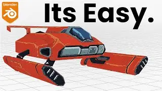 How to make ps1 art in blender