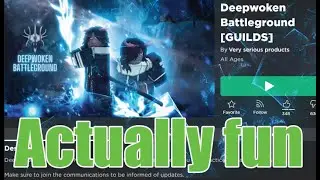 Deepwoken Battleground is Actually fun