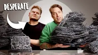 He has 26 Unpainted Warhammer Armies – We had to help!