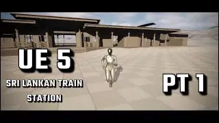 Sri Lankan Train Station in UE5 with blender