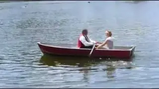 Norbert Rier mit Frau beim Rudern