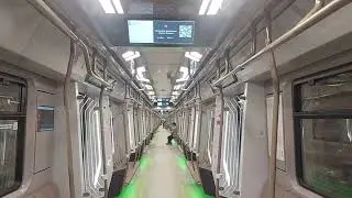 метро поезд Москва 2024 на Троицкой линии метро