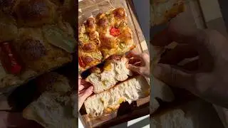 My Most Viral Focaccia Recipe #recipe #easy#sourdough#bread#homemade#shorts#satisfying#tutorial