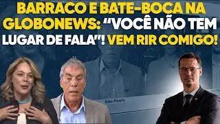 Jornalista da GloboNews tenta calar outro jornalista por ser homem! Quebra pau ao vivo!