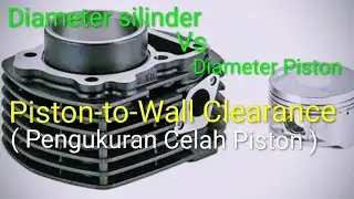 Pengukuran diameter piston dan diameter silinder