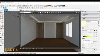 Interior design for bedroom by sketchup -part 4 - decorations and light for walls