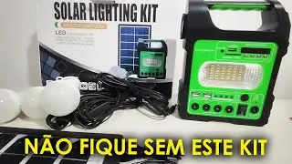 ENERGIA SOLAR PORTÁTIL KIT PARA TER EM CASA