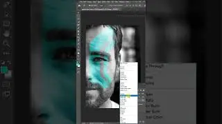 Neon Paint on Face in Adobe Photoshop 