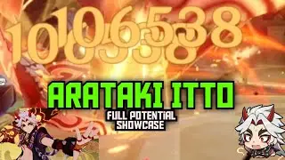 Arataki itto: showcase and build Damage! | Genshin Impact