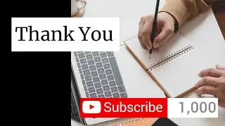 1000 Subscribers | Thank you everyone !!