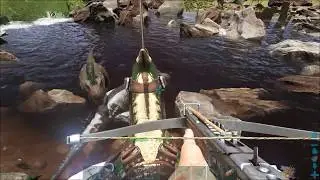 Спинозавр Рекс приручение пещера в горе The Island / ARK Survival Evolved