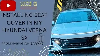 Installing Premium Seat Cover In Verna 2023⚡️ #share #viral #car #youtube #hyundai #verna #trending