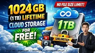 How to Get 1024 GB (1 TB) LIFETIME Cloud Storage for FREE | No File Size Limit - Unlimited | Review