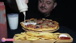 ||ASMR MUKBANG|| Pizza ve Patates #neromasmr