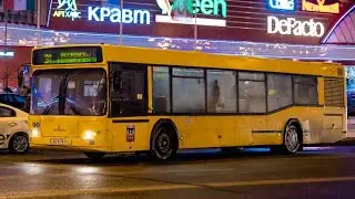 ПОЕЗДКА на АВТОБУСЕ мАз 103.465 (ГОС.НОМЕР АК 4277-7) МАРШРУТ 80