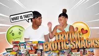 Trying Exotic Snacks for the FIRST TIME! **mouth watering**
