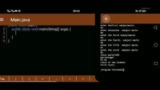 java programe to know percentage