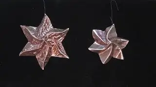 Copper Formfolded Star Holiday Decorations