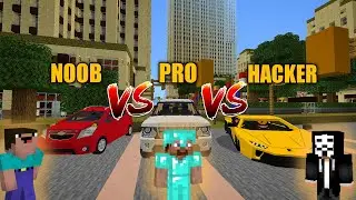 CAR NOOB vs CAR PRO vs CAR HACKER in Minecraft