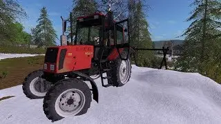 [ РП ] ПЕРВЫЙ СНЕГ УБИРАЕМ СНЕГ НА МТЗ