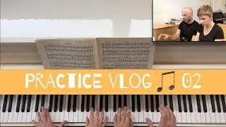 Piano Duet Vlog // Watch our Practice # 02 Hungarian Rhapsody no. 2 - F. Liszt