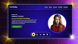 How To Make Responsive Portfolio Website Using HTML And CSS Only Easy Steps | Easy Tutorials |