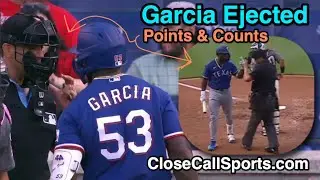 E141 - Adolis Garcia Ejected After Confronting, Pointing at Umpire Gabe Morales After Strikeout