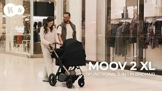 Kinderkraft MOOV 2 XL – 2-in-1 stroller | large carrycot, panoramic ventilation