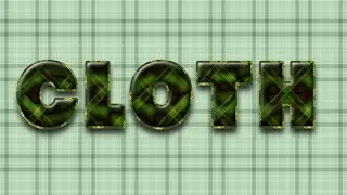 تأثير النسيج على النص -  Photoshop Tutorial : Fabric Text Effect