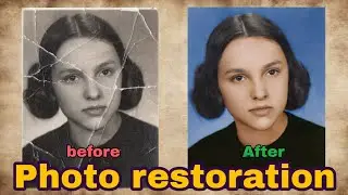 restore a photo of a girl