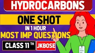hydrocarbons chemistry class 11 one shot jkbose🔥hydrocarbons chemistry class 11 important questions