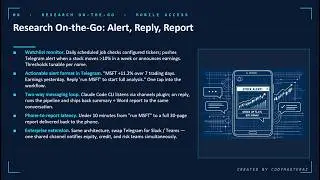 V8 - Building an equity research skill for Claude that I can talk to in Telegram