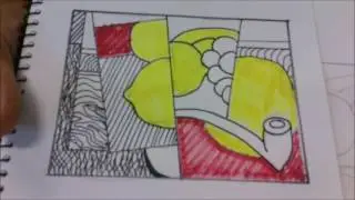 LICHTENSTEIN POP ART CLAY TILE Step 1