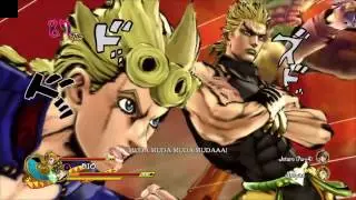 DIO and Giorno Vs. Jolyne and Jotaro (JJBA Eyes Of Heaven)